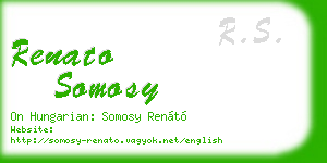 renato somosy business card